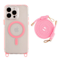 Чехол (накладка) Apple iPhone 16 Pro, Lanyard, MagSafe, Розовый