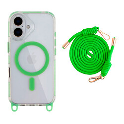 Чехол (накладка) Apple iPhone 16, Lanyard, MagSafe, Fluorescent Green, Зеленый