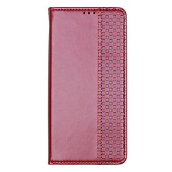 Чехол (книжка) Xiaomi Poco M7 Pro 5G, Chess Skin, Бордовый