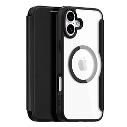 Чехол (книжка) Apple iPhone 16e, Dux Ducis Skin X Pro, MagSafe, Черный