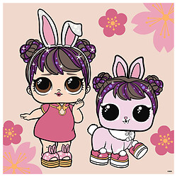 Картина за номерами "L.O.L. Surprise! Chinese New Year Doll & Pet", 40х40 см, Ідейка