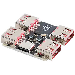 Адаптер порта USB 4-в-1 (USB-A - Type-C) на CH334P