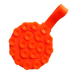 Тримач-присоска Double Side Silicone with a Strap, Помаранчевий