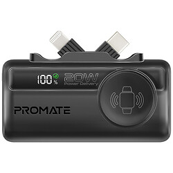 Портативная батарея (Power Bank) Promate PowerUp-Trio, 5000 mAh, Черный