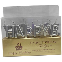 Свічки для торта букви "Happy Birthday", Color-It