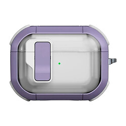Чехол (накладка) Apple AirPods Pro / AirPods Pro 2, Epik Locking Button, Light Purple, Фиолетовый