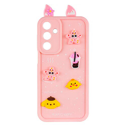 Чохол (накладка) Samsung A165 Galaxy A16/A166 Galaxy A16 5G, Epik Ears Toys Case, Light Pink, Рожевий