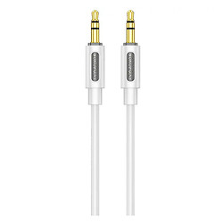 AUX кабель Borofone BL20, 3,5 мм., 1.0 м., Білий