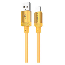 USB кабель Borofone BX108 Start, Type-C, 1.0 м., Золотий