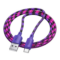 USB кабель Hoco X116 Meridian, Type-C, 1.0 м., Фіолетовий