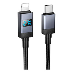 USB кабель Hoco X118 Generous Apple iPhone SE 2022 / iPhone 14 Pro Max / iPhone 14 Plus / iPhone 14 Pro / iPhone 14 / iPhone 13 Pro / iPhone 13 Mini / iPhone 13 / iPhone 13 Pro Max / iPhone 12 Mini / iPhone 12 Pro Max, Lightning, 1.0 м., Черный