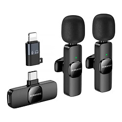 Микрофон петличный Borofone BFK15, Черный