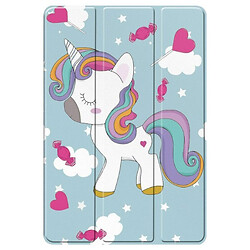 Чехол (книжка) Samsung SM-X510 Galaxy Tab S9 FE / SM-X710 Galaxy Tab S9 / SM-X716 Galaxy Tab S9, BeCover Flexible TPU Mate, Unicorn, Рисунок