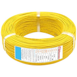 Кабель 24AWG у силіконовій ізоляції 50 см (жовтий)