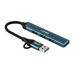 USB Hub LDNIO DS-64U, Сірий