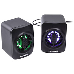 Колонки для компьютера Maxxter CSP-U005RGB, Черный