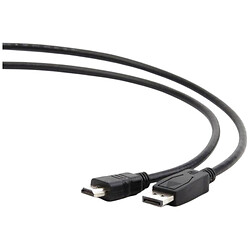 Кабель Cablexpert CC-DP-HDMI-1M, DisplayPort, HDMI, 1.0 м., Чорний
