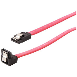 Кабель Cablexpert CC-SATAM-DATA90-0.8M, SATA, 0.8 м., Червоний