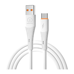 USB кабель WUW X224, MicroUSB, 1.0 м., Белый