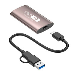 Зовнішній SSD XO DK09, 1 Тб., Сірий