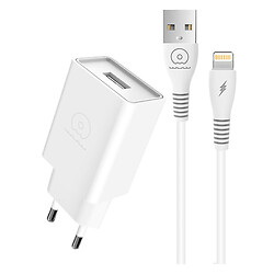 СЗУ WUW T82 Apple iPhone SE 2022 / iPhone 14 Pro Max / iPhone 14 Plus / iPhone 14 Pro / iPhone 14 / iPhone 13 Pro / iPhone 13 Mini / iPhone 13 / iPhone 13 Pro Max / iPhone 12 Mini / iPhone 12 Pro Max / iPhone 12 Pro, З кабелем, Lightning, Білий