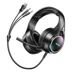 Наушники Remax RM-708 Gaming, Стерео, Черный