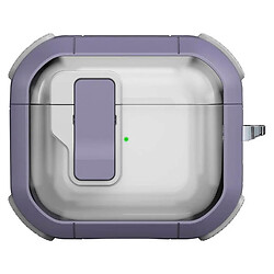 Чохол (накладка) Apple AirPods 3, Epik Locking Button, Light Purple, Фіолетовий