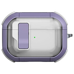 Чохол (накладка) Apple AirPods Pro, Epik Locking Button, Light Purple, Фіолетовий