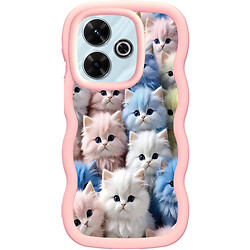 Чехол (накладка) Xiaomi Redmi Note 14 5G, Epik Cloudy Pictures, Kittens, Рисунок