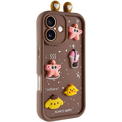 Чехол (накладка) Apple iPhone 16, Epik Toys Case, Коричневый