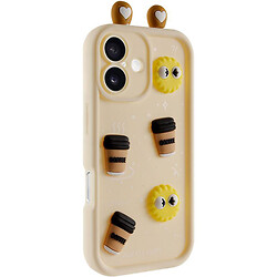 Чехол (накладка) Apple iPhone 16, Epik Toys Case, Sand, Бежевый