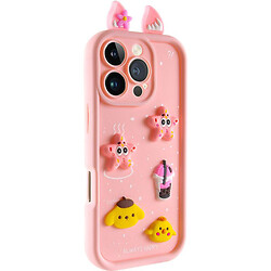 Чехол (накладка) Apple iPhone 16 Pro Max, Epik Toys Case, Light Pink, Розовый