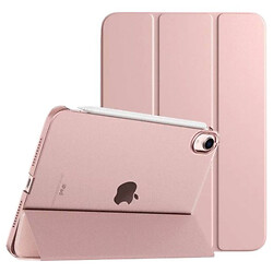Чехол (книжка) Apple iPad Mini 7 2024, BeCover Tri Fold Hard, Rose Gold, Розовый