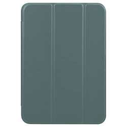 Чехол (книжка) Apple iPad Mini 7 2024, BeCover Tri Fold Soft, Dark Green, Зеленый