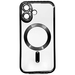 Чохол (накладка) Apple iPhone 16, BeCover Chrome Case, MagSafe, Чорний