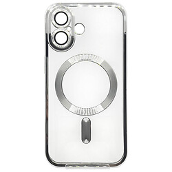 Чохол (накладка) Apple iPhone 16 Plus, BeCover Chrome Case, MagSafe, Срібний