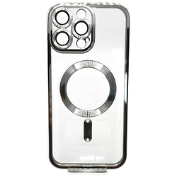 Чохол (накладка) Apple iPhone 16 Pro, BeCover Chrome Case, MagSafe, Срібний