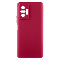 Чохол (накладка) Xiaomi Redmi Note 10 Pro/Redmi Note 10 Pro Max, GETMAN Liquid Silk, Marsala, Бордовий