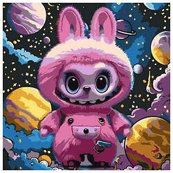 Картина по номерам "Лабубу в космосе", 30х30 см, Art Story