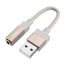 Адаптер Hoco UPA32D, USB, 3.5 мм., Золотой