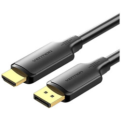 Кабель Vention DisplayPort-HDMI HFOBF, 1.0 м., Чорний