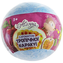 Бомба для ванни Alivera "Тропічна маракуя з сюрпризом", букви, 120 г