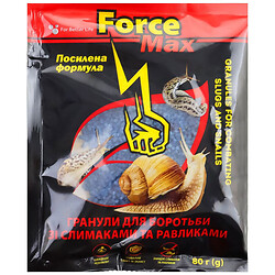 Засіб інсектицидний від слимаків, равликів "Force MAX", 80 г
