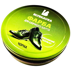 Крем-фарба для взуття "Blyskavka", чорний, 40 г