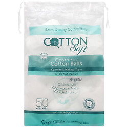 Кульки ватні косметичні Cotton Soft, 50 шт/уп