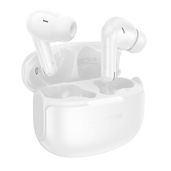 Bluetooth-гарнитура Borofone FQ9 Peaceful, Стерео, Белый