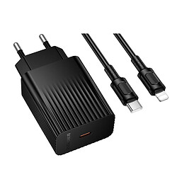 СЗУ Borofone BAS73A Source Apple iPhone SE 2022 / iPhone 14 Pro Max / iPhone 14 Plus / iPhone 14 Pro / iPhone 14 / iPhone 13 Pro / iPhone 13 Mini / iPhone 13 / iPhone 13 Pro Max / iPhone 12 Mini / iPhone 12 Pro Max, З кабелем, Lightning, Чорний