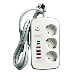 Подовжувач мережі Power Socket No3454, 2.0 м., Білий