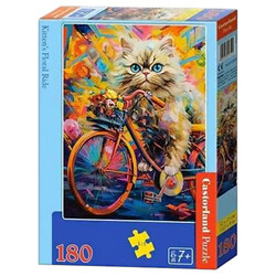 Пазл "Прогулка котенка", 180 ел, Castorland