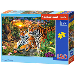 Пазлы "Семья тигров", 180 элементов, Castorland
